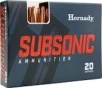 Hornady 82742 Subsonic Rifle 45-70Gov 410gr Sub X 20   