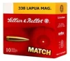 Sellier   Bellot SB338LMA Rifle 338 Lapua Mag 250 gr   