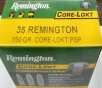 35 Rem Remington Core-Lokt 150 gr  Pointed Soft Point PSP 20 rnds 2300 fps  Brass M-ID  21491 R35R1 UPC  047700057002