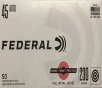 45 Auto Federal 230 Grain Full Metal Jacket 50 Rounds M-ID  RTP45230 UPC  029465064730