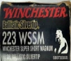 223 WSSM Winchester Ballastic Silvertip 55 gr  Ballistic Silvertip 20 rnds  Brass M-ID  SBST223SS UPC  020892213883