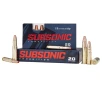 Subsonic 450 Bushmaster 395 Grain SUB-X Ammunition 20 Rounds