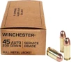 Winchester  45 ACP Auto SG45W USA Service Grade Full Metal Jacket FMJ 230 Grain