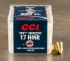 50rds - 17 HMR CCI TNT Green 16gr  Lead Free Hollow Point Ammo
