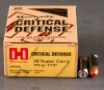 20rds     30 Super Carry Hornady Critical Defense 100gr  FTX Ammo