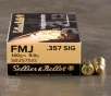 50rds -  357 Sig Sellier   Bellot 140gr  FMJ Ammo