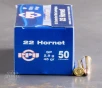 50rds - 22 Hornet Prvi Partizan 45gr  Soft Point Ammo