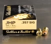 50rds     357 Sig Sellier   Bellot 124gr  JHP Ammo