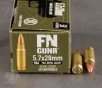 50rds     5 7x28mm FN Herstal 40gr  FMJ Ammo