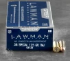1000rds     38 Special Speer Lawman 125gr  TMJ Ammo