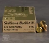 20rds     6 5 Grendel Sellier   Bellot 124gr  FMJ Ammo