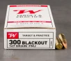 200rds     300 AAC Blackout Winchester USA 147gr  FMJ Ammo