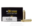 Armscor USA 30 Carbine  Ammo - 50 Rounds of 110 Grain FMJ Ammunition