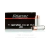 Blazer 44 S W Special  Ammo - 50 Rounds of 200 Grain JHP Ammunition