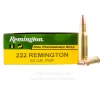 Remington 222 Rem Ammo - 20 Rounds of 50 Grain PSP Ammunition