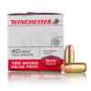 Winchester 40 Cal Ammo - 500  Rounds of 165 Grain FMJ Ammunition