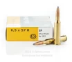 Sellier and Bellot 6 5x57R Ammo - 20 Rounds of 131 Grain SP Ammunition