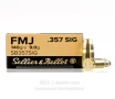 Sellier and Bellot 357 Sig Ammo - 1000 Rounds of 140 Grain FMJ   