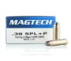 Magtech 38 Special  P Ammo - 50 Rounds of 158 Grain SJSP Ammunition