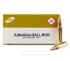 CBC  Magtech  5 56x45 Ammo - 1000 Rounds of 55 Grain FMJ M193   