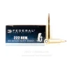 Federal 222 Rem Ammo - 20 Rounds of 50 Grain SP Ammunition