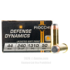 Fiocchi 44 Magnum  Ammo - 500  Rounds of 240 Grain JSP Ammunition