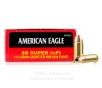 Federal American Eagle 38 Super  P Ammo - 50 Rounds of 115 Grain   