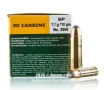 Sellier and Bellot 30 Carbine Ammo - 50 Rounds of 110 Grain SP   