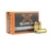 SIM-X DefenseCore 9mm 45 Gr Lead-Free HP  Case 