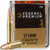 Federal P770 Premium V- Shok 17 HMR 17 gr Speer TNT Jacketed Hollow Point  JHP  50 Bx  60 Cs
