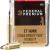 Federal P771 Premium V- Shok 17 HMR 17 gr Hornady V-Max  VMX  50 Bx  60 Cs