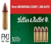Sellier   Bellot SB380A Handgun  380 ACP 92 gr Full Metal Jacket  FMJ  50 Bx  20 Cs
