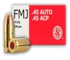 Sellier   Bellot SB45A Handgun  45 ACP 230 gr Full Metal Jacket  FMJ  50 Bx  20 Cs