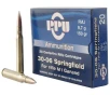 PPU PP3006G Standard Rifle  30-06 Springfield 150 gr Full Metal Jacket  FMJ  20 Bx  10 Cs