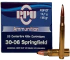 PPU PP30062 Standard Rifle  30-06 Springfield 165 gr Pointed Soft Point  PSP  20 Bx  10 Cs