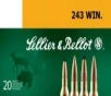 Sellier   Bellot SB243A Rifle  243 Win 100 gr Soft Point  SP  20 Bx  25 Cs