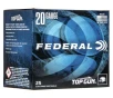 Federal TG2075 Top Gun  20 Gauge 2 75  7 8 oz 7 5 Shot 25 Bx  10 Cs