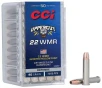 CCI 22WMRUP Uppercut  22WMR 40gr Jacketed Hollow Point 50 Per Box 40 Case