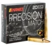 Barnes Bullets 30740 Precision Match 300 Win Mag 220 gr 2775 fps Open Tip Match Boat-Tail Rifle Ammo     20 Rounds