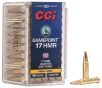CCI Gamepoint  17 HMR 20 Grain Jacketed Soft Point Rimfire Ammo