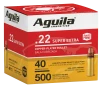Aguila Prime  22 LR Super Extra Copper Plated Rimfire Ammo -  22 Long Rifle - 40 Grain - 500 Rounds