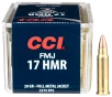 CCI 17 HMR FMJ Rimfire Ammo -  17 Remington - 20 Grain