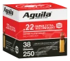 Aguila Super Extra  22 LR 38 Grain High Velocity Rimfire Ammo - 250 Rounds