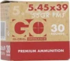Global Ordnance 5 45X39MM  55 Grain  Brass Case  Full Metal Jacket  30 Round Box GO197892005456