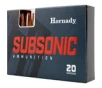 Hornady  Subsonic  450 Bushmaster  395 Grain  Sub-X  20 Round Box