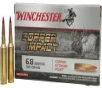 Winchester Ammo X68WLF Copper Impact 6 8 Western 162 gr Copper Extreme Point 20 round box  Lead Free 
