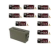 Pick Your 9mm 115 Grain Full Metal Jacket Ammunition 1000 Rounds   Military Ammo Can