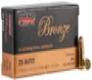PMC Bronze 25 ACP - 50 Grain FMJ - 750 FPS - 50 Rounds - 25A