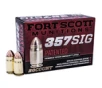 Fort Scott Munitions 357SIG095SCV Tumble Upon Impact  TUI  357 Sig 95 gr Solid Copper Spun 20 Per Box