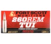 Fort Scott Munitions 260123SCV2 Tumble Upon Impact  TUI  260 Rem 123 gr Solid Copper Spun 20 Per Box